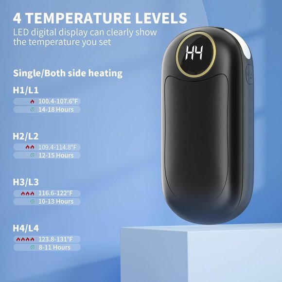 7000mAh‎ Rechargeable Electric Hand Warmer and Power Bank - Picture 7 of 12